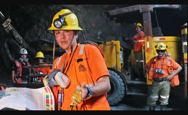 Trabajo en compañía minera