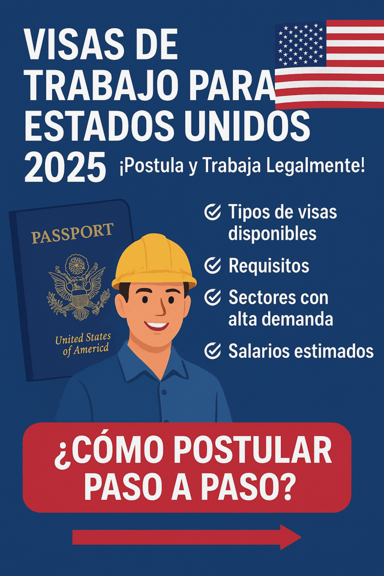 Visas de Trabajo para Estados Unidos 2025: ¡Postula y Trabaja Legalmente!