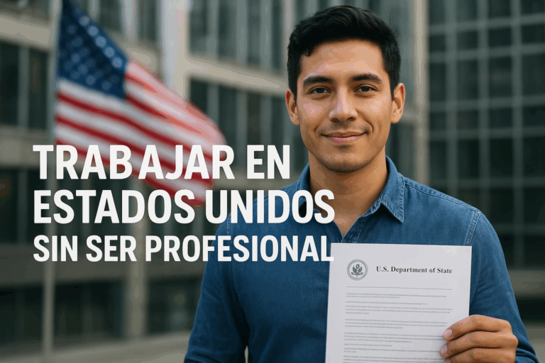 Cómo Trabajar en Estados Unidos Sin Ser Profesional en 2025